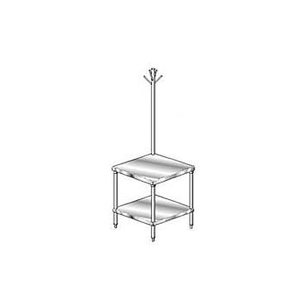 Aero Aero Manufacturing Mixer Stand W/ Utensil Rack, 14 Ga 304 Stainless Steel Top, 30"W x 30"D 2MSRU-3030